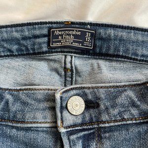 Blue Ripped Abercrombie Jeans